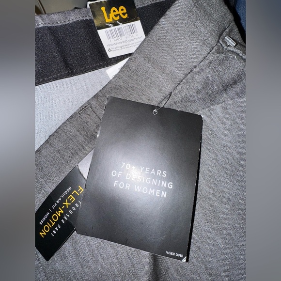 NWT Lee Gray Wide Leg Pants Tailored and Sophisticated - Picture 11 of 11